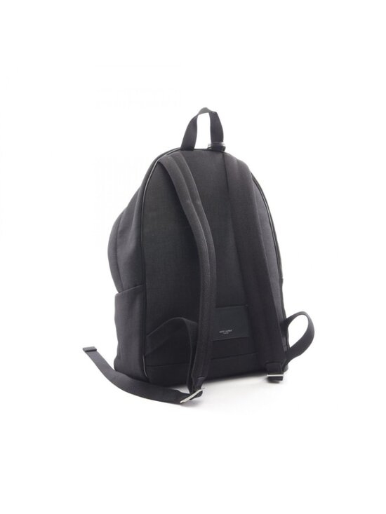 Saint Laurent Paris Backpack City Black Canvas Leather main image 7